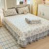 2025 Hot-Selling 5D Digital Print Milk Velvet Bedspread Set - Large, Luxurious 4-Piece with Baby Velvet Bed Skirt