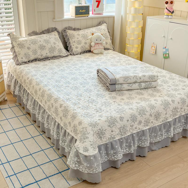 2025 Hot-Selling 5D Digital Print Milk Velvet Bedspread Set - Large, Luxurious 4-Piece with Baby Velvet Bed Skirt
