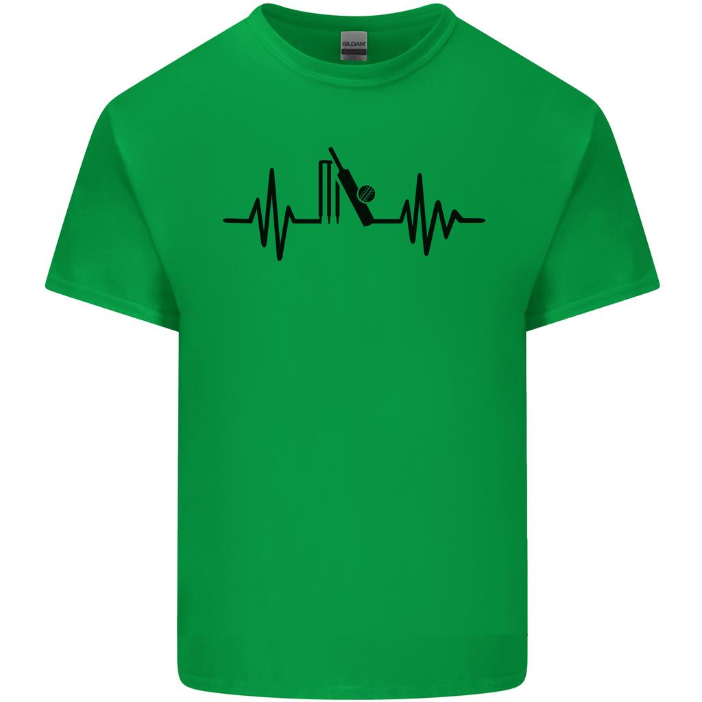 Cricket Pulse Cricketer Cricketing ECG Unisexs Light Cotton TShirt