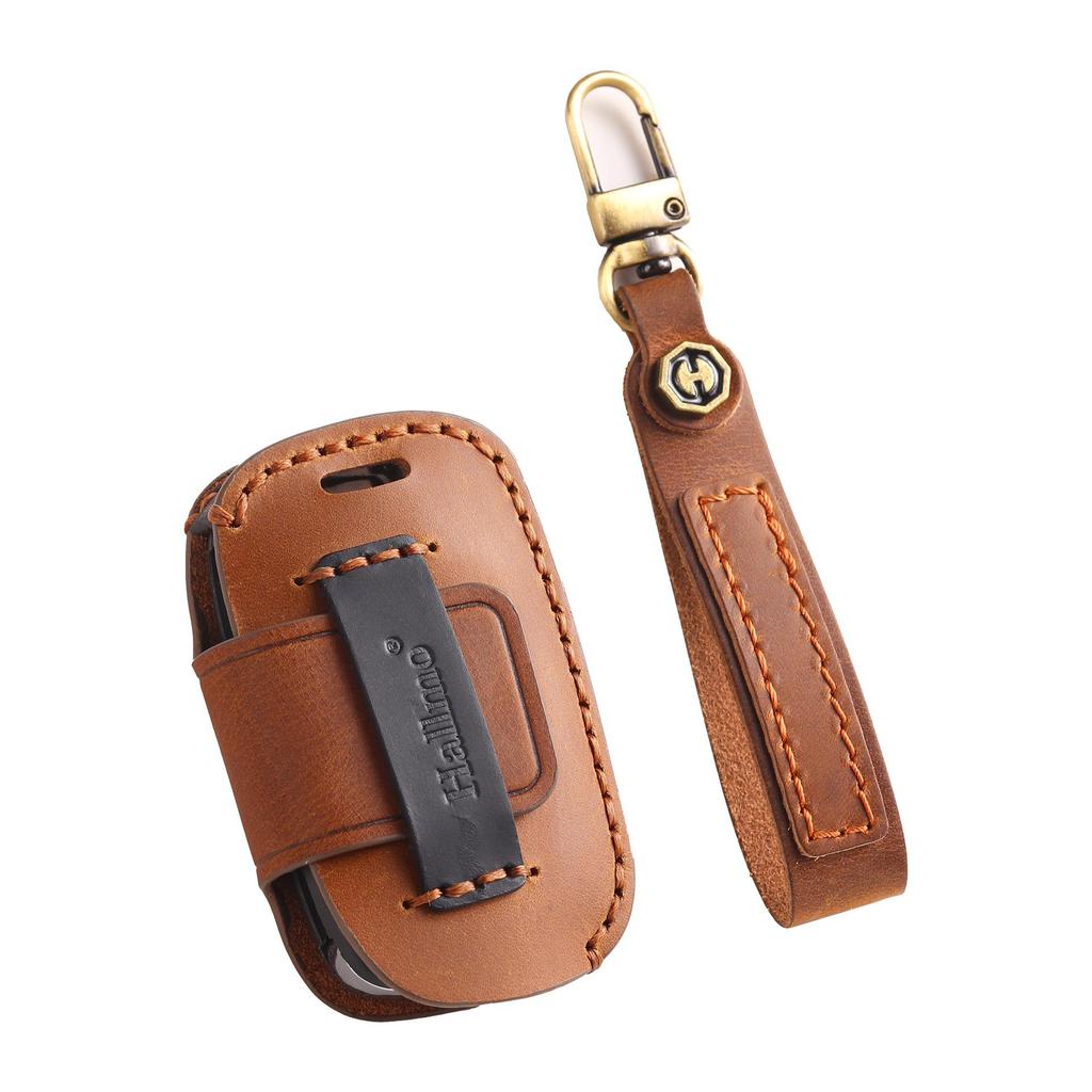 Pokrowiec na kluczyk z prawdziwej skóry dla Wuling Baojun 730/530/360/E200 model składany