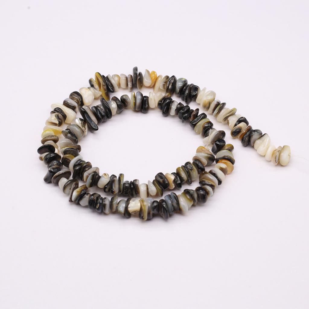 Bead Assortments Shell Beads 7-9 mm Black Shell Irregular Isolation Beads For Jewelry Making DIY Pendants Necklace Earrings Bracelet Accessory