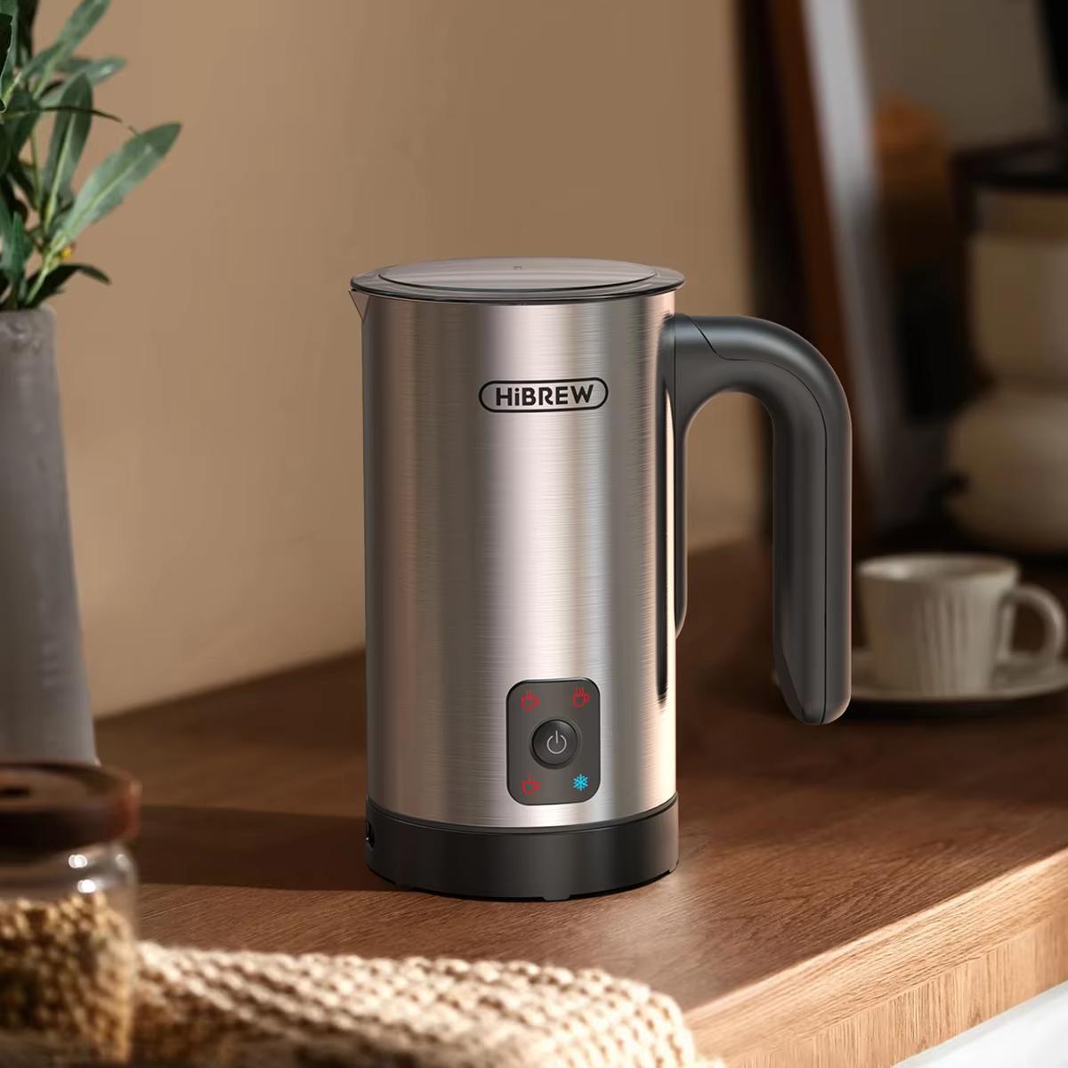 HiBREW M3A 4-in-1 milk frother, fully