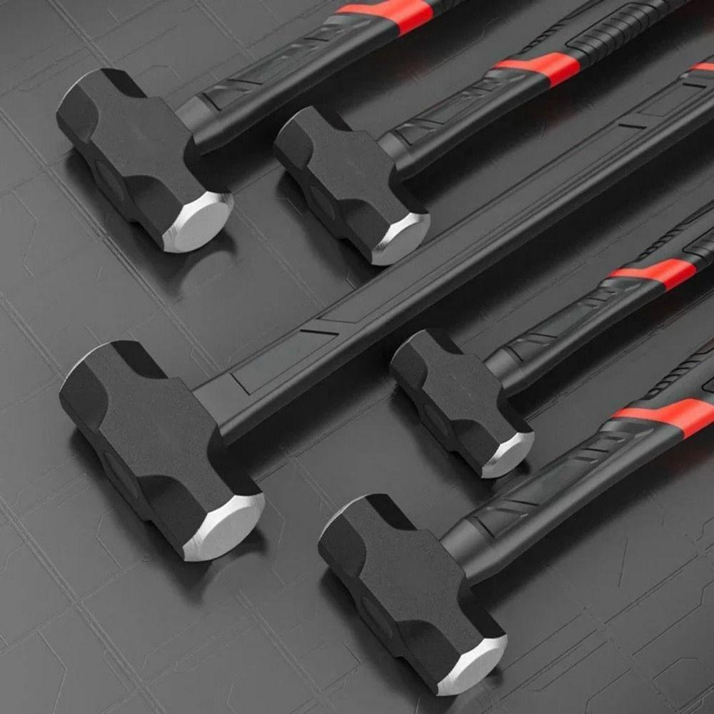 Heavy-Duty Solid Hammer High-carbon Steel Wall Smashing Sledgehammer  Construction Site
