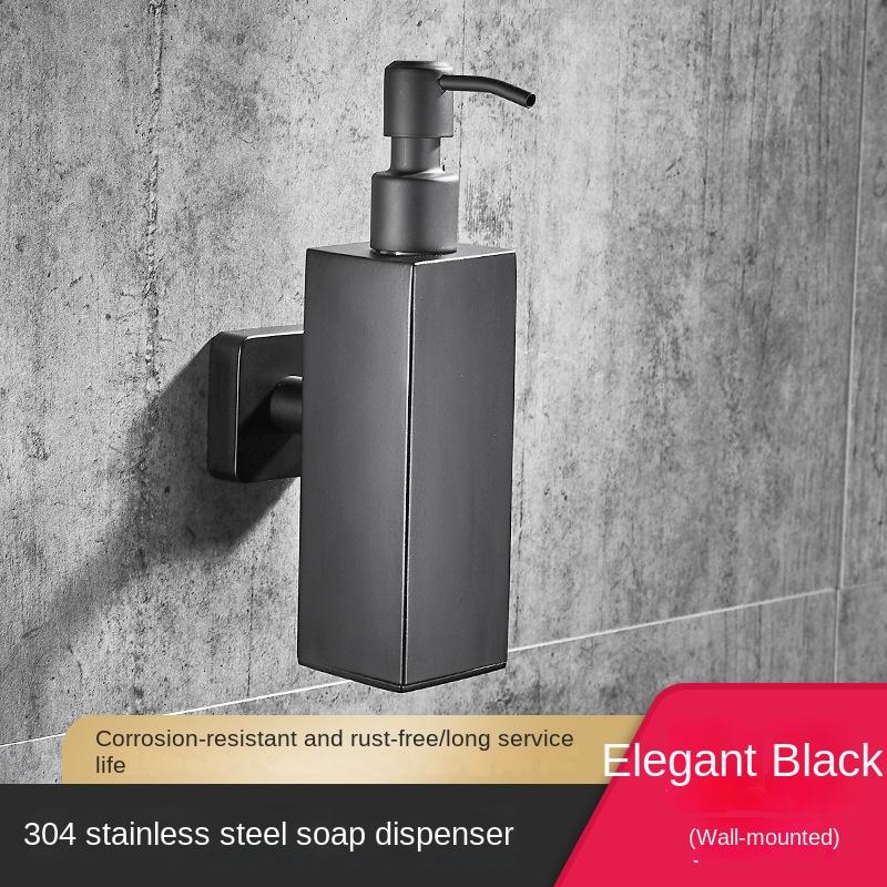 Dispenser de săpun din oțel inoxidabil 304, montat pe perete, 200 ml, dozator de săpun lichid pentru hotel, dozator de săpun de mână, accesorii pentru baie