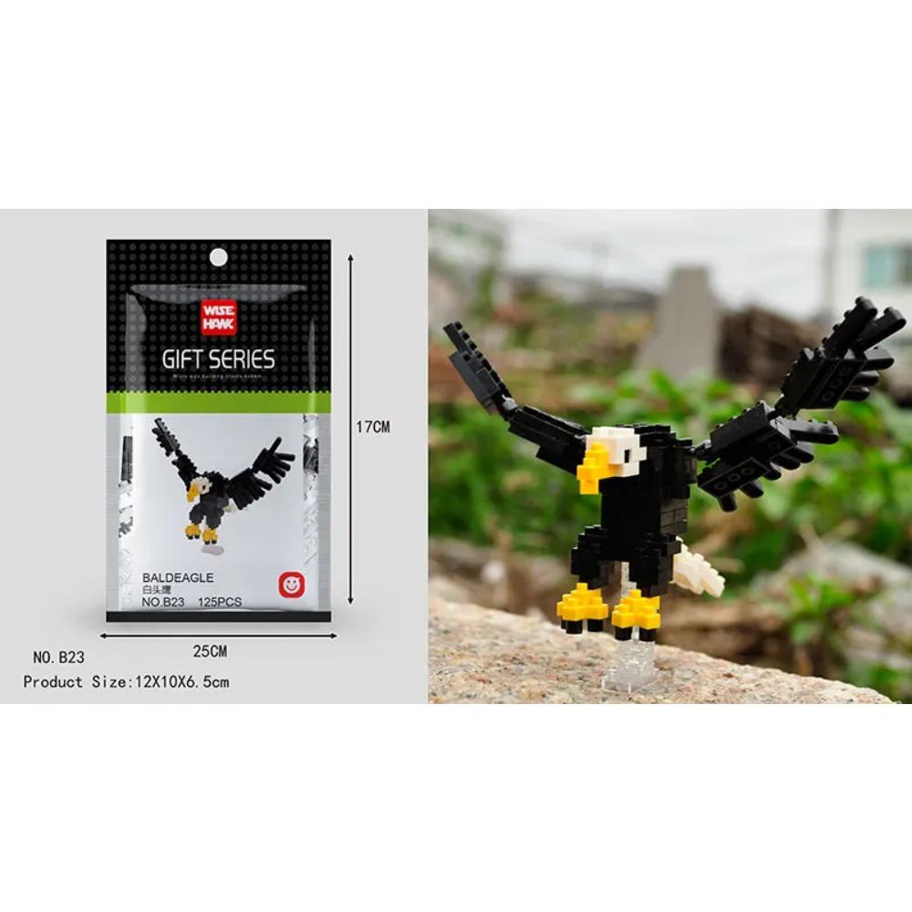 Mini Building Blocks 3D Animal Diamond Model Micro Bricks Dog Cat Bird Moose Wolf Panda Macaw Toys For Children Birthday Gifts
