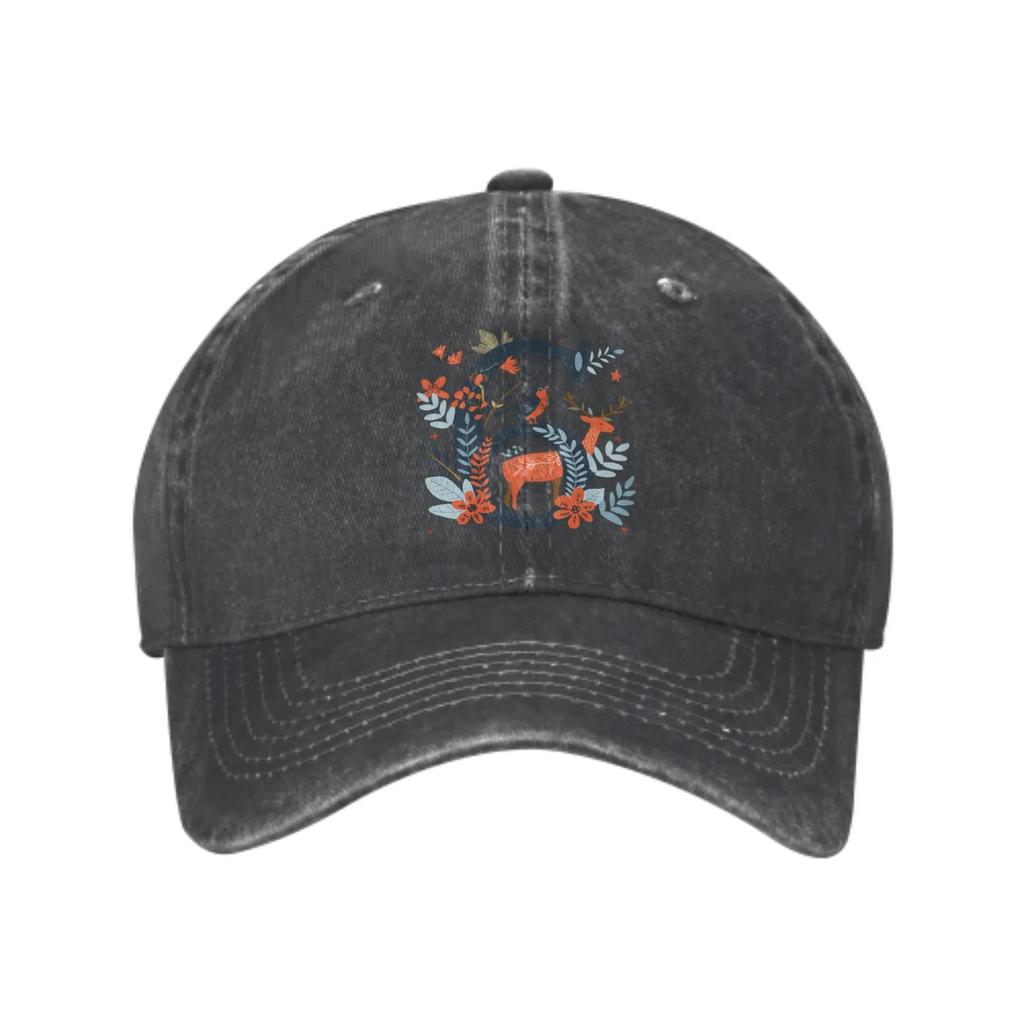 Flower Bird And Deer Digit 6 Fashion Classic Cotton Trucker Hat Summer Dad Cowboy Cap Outdoor Leisure Basketball Caps