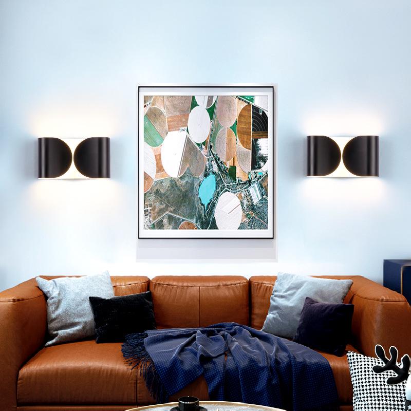 Nordic LED Wall Lamp: Designer Stainless Steel Indoor Light for Bedroom, Living Room, or Stairway
