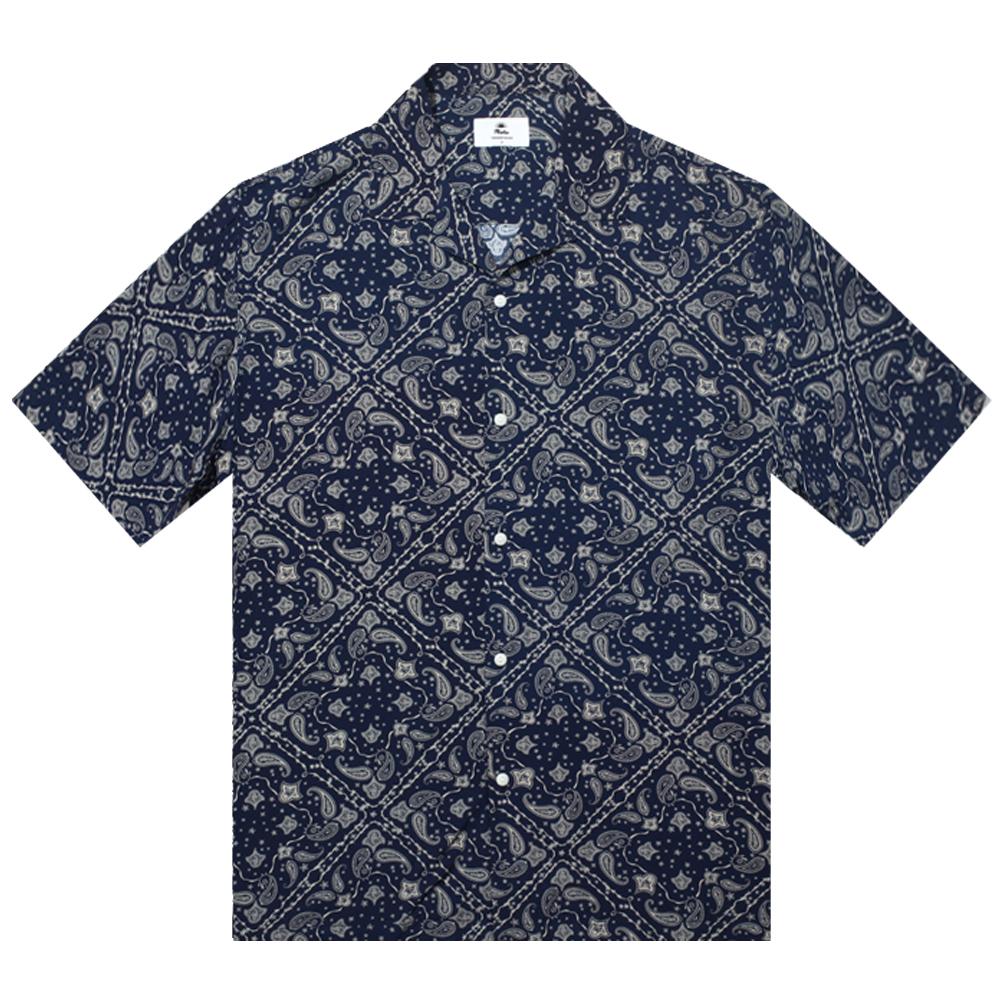 Deosyeocheuhauseu Hawaiian Shirt Paisley-Navy
