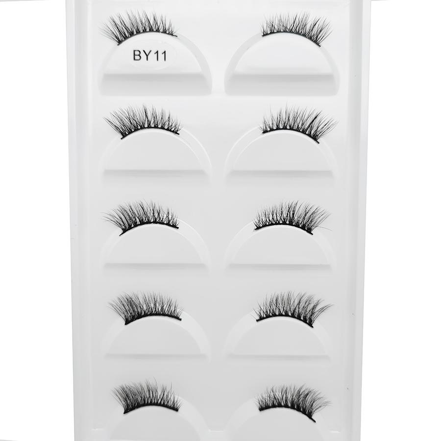 New 5 Pairs Natural 3D False Eyelashes Makeup Mink Eyelash Fake Eye Lashes Faux Cils Make Up Beauty Maquillaje Tools H13 Cat