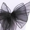 40Pcs Exquisite Workmanship Chair Bow Sash Wear-resistant Polyester Bow Knot Organza Chair