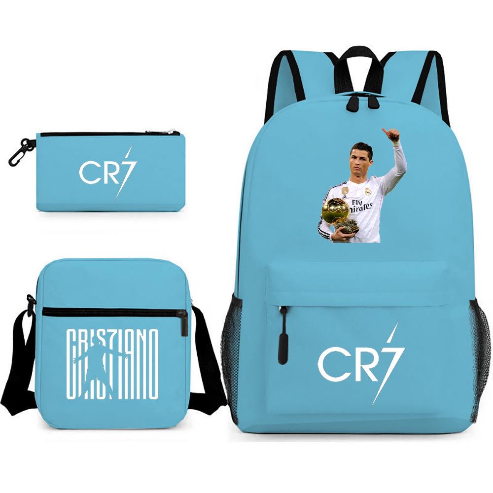 Stitc Cartoon Full Print Backpack Student Bag Pencil Case Two-Piece Set Children'S Backpack