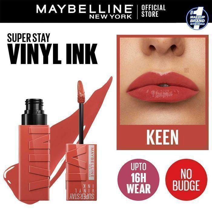 Lippenstift - MAYBELLINE - SuperStay Vinyl Ink - 125 Keen - Langanhaltend - Wasserfest