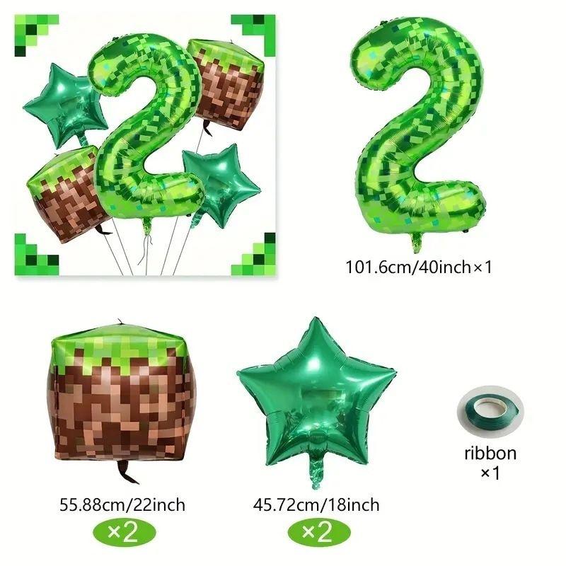 Digital Balloon Set for Children's Birthday Party Decoration Steve Set
