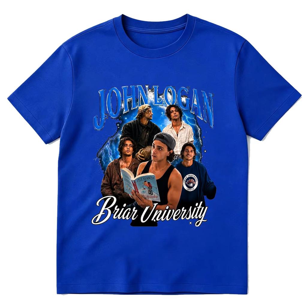 Off Campus John Logan T-Shirts Briar University Eishockey T-Shirt Herren Damen Kleidung Mode Sommer Kurzarm Freizeitkleidung