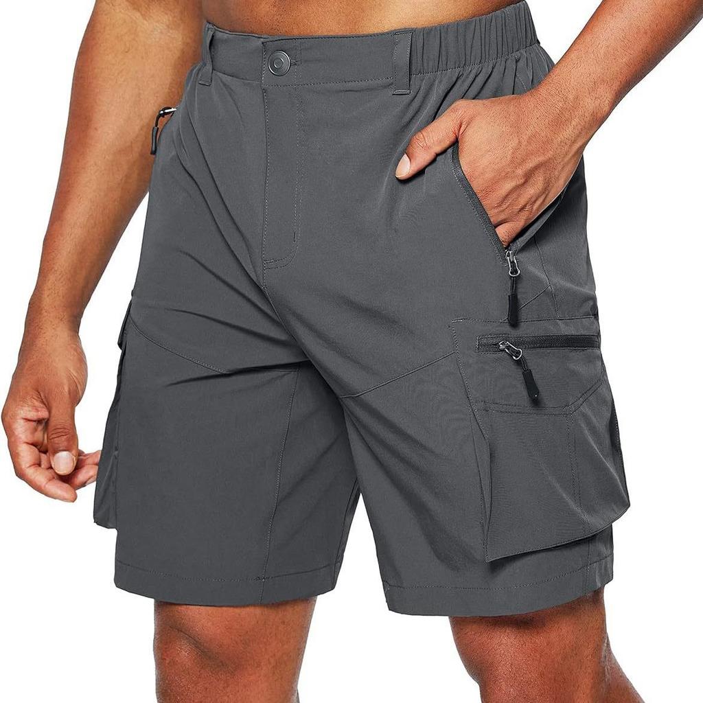 2024 Herren Übergröße Mehrfach-Taschen Reißverschluss Arbeitsshorts