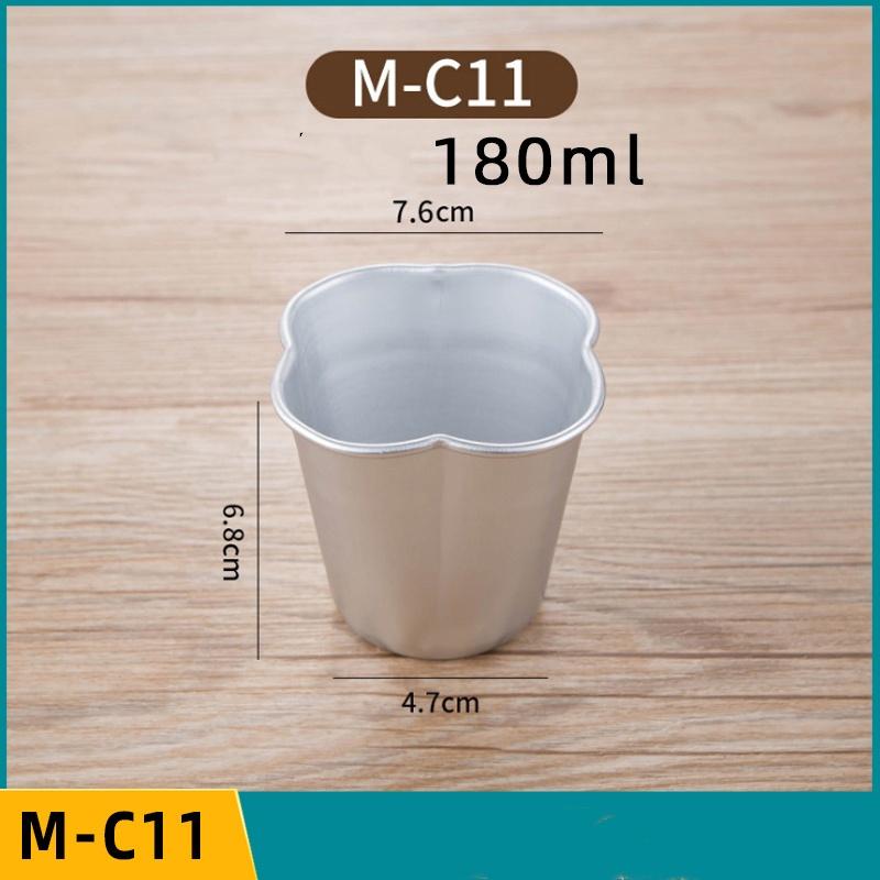 5 or 10 Pcs Set Pudding Cup Molds Mini Fluted Cake Pans Jelly Fast Heat-Up Aluminum Alloy Baking Mold Mousse Dish Cheese Mould