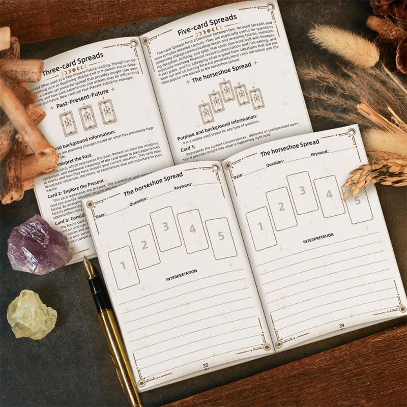 Mystical Journal For Divination Quickly Sketches Zones Light weight Spiritual Card Reading Journal