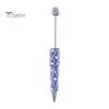 Rhinestone Bling Pens DIY Beadable Pen, Rhinestones And Faux Pearls Beaded Office Desk Accessories Black Ink Ballpoint Pen for School Supplies