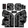 36 Factory Sc  Step Cast Decals Waterproof Mtb Front Fork Stickers Vinyl Bike Frame Protective Decor