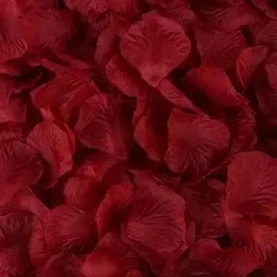6000/500 Piezas Pétalos de Rosa Roja Artificiales Falsos Rosas de Seda de Simulación Pétalo de Flor para Día de San Valentín Boda Fiesta Decoración Venta al por Mayor