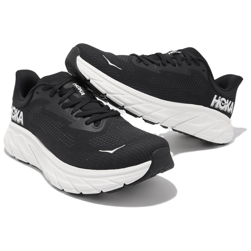 HOKA  Arahi 7 Wide Black White Women Sneakers 1147890-BWHT