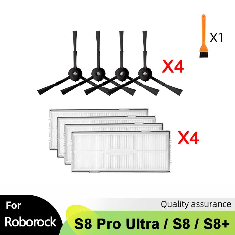 For Roborock S8 S8 Pro Ultra S8+ G20 Robot Vacuum Spare Parts Main Side Brush Mop Hepa Filter Dust Bag Cleaning Rolling Brush