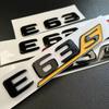 Suitable for ABS Black Auto Letter E63 E63S Logo Logo Sticker Car Luggage Badge Decal Mercedes Benz E63 E63S W213 Accessories