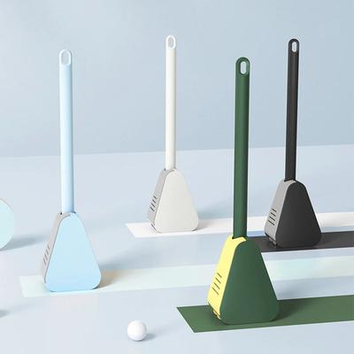 Silicone Toilet Brushes with Holder Set Wall-Mounted Long Handled Toilet Cleaning Brush Bristle Bathroom Accessories