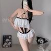 Original Erotic Underwear, Sexy Cut-out Open-cut One-piece Dress, Hot Cos Role-playing Uniform 8728