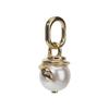 Logo 14K Gold Plated Pendant Women Pendant White 763375C01