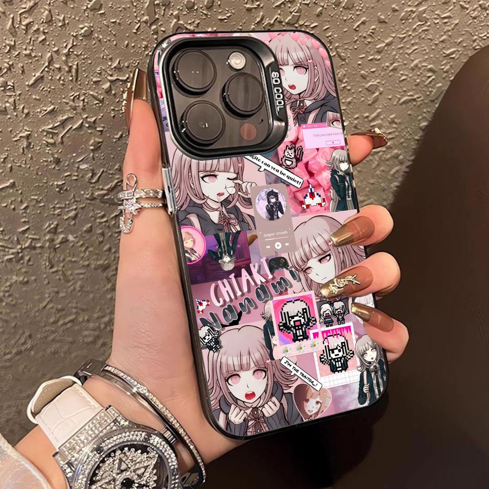 Danganronpa Chiaki Nanami Handyhülle für iPhone 17 16 15 14 13 12 11 X XR XS Air Pro Max Plus Schwarze Bunte Silberne Hülle