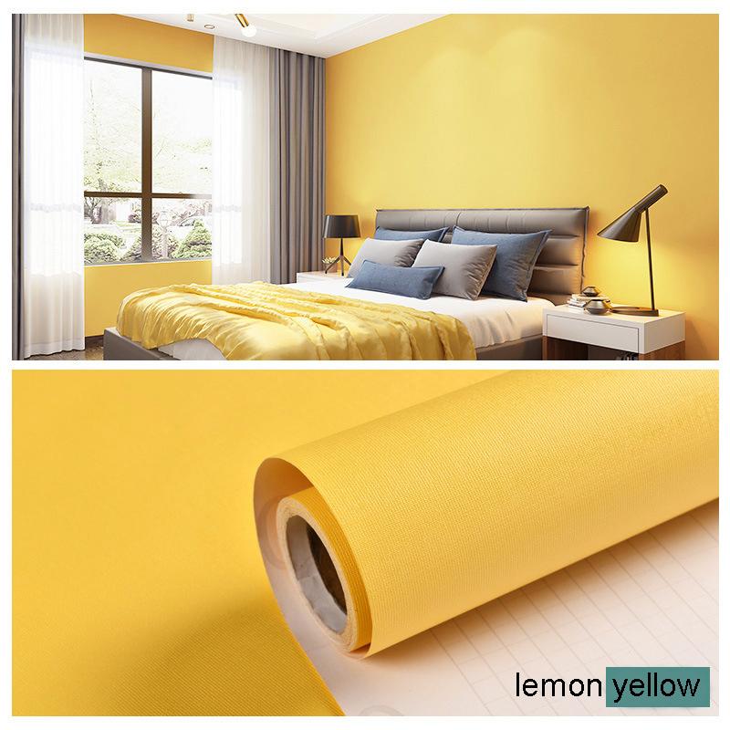Solid Color Self-Adhesive Wall Decoration Sticker - Waterproof & Moisture-Proof, Instant Adhesive Sticker for Bedroom