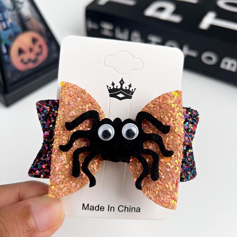 Halloween Funny Pumpkin Ghost Bat Side Clip Top Clip Festive Atmosphere Hair Accessory