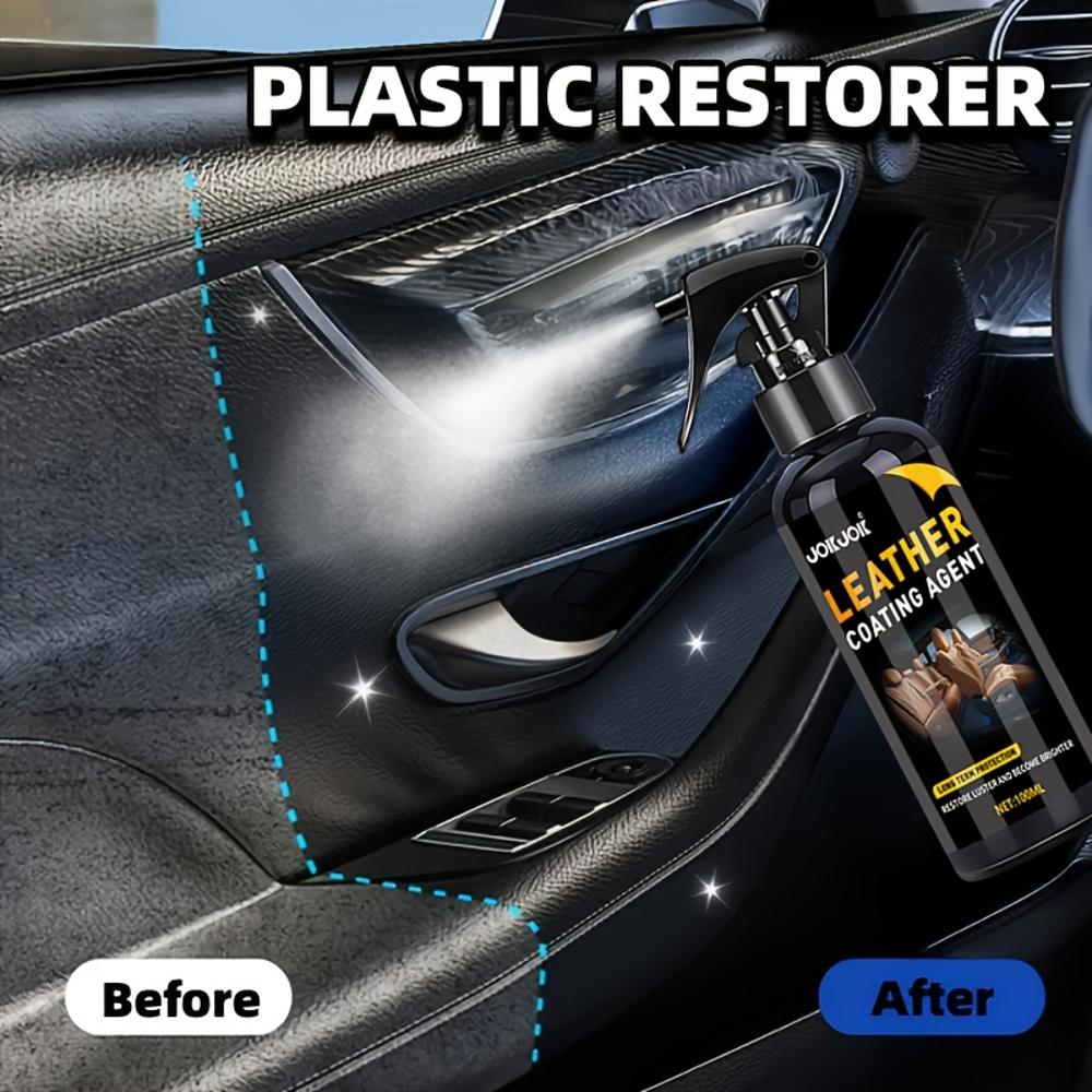 100 Milliliters of Plastic Repair Agent: Interior Polishing Spray, Advanced Nano-coating Formula, for Car Scratch Repair, Anti-a