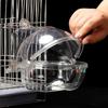 Birds Bath Option Birdcage Bathing Accessory 3-in-1 Hanging Parrot Bath for Lovebirds Finches Parakeets Transparent Birdcage
