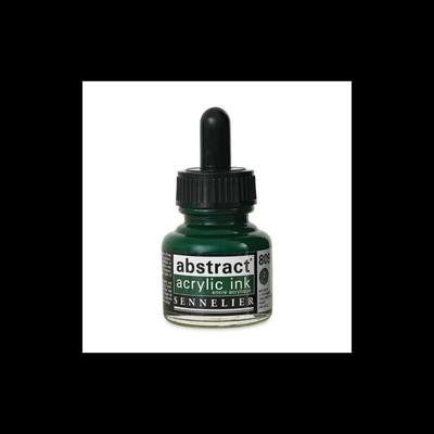 Tusz akrylowy w butelce - zieleń Hooker - Sennelier