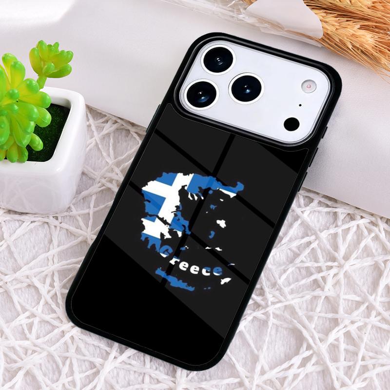 Greece Greek Flag Phone Case for iPhone 17 Air 16 15 11 12 14 13 Pro Max Shockproof Cover