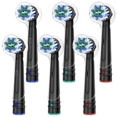 Trustnice Braun Compatible Electric Toothbrush Replacement Brush EB50 Rotating Braun Replacement Brush Plaque Gingivitis Home 6 Brush Sets Oral-B