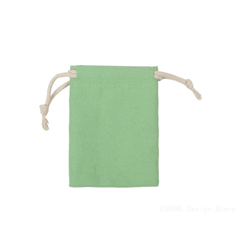 1pc Natural Cotton Bags For Selection Fit For Wedding Gift Candy Small Pouch Eyelashes Makeup Drawstring Sachet 7x9cm