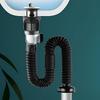 Flip Top Anti-Odor Drain Pipe Set Kitchen Sink Drain Retractable Deodorizing Filter Flexible Downspout Bathroom Anti Clogging