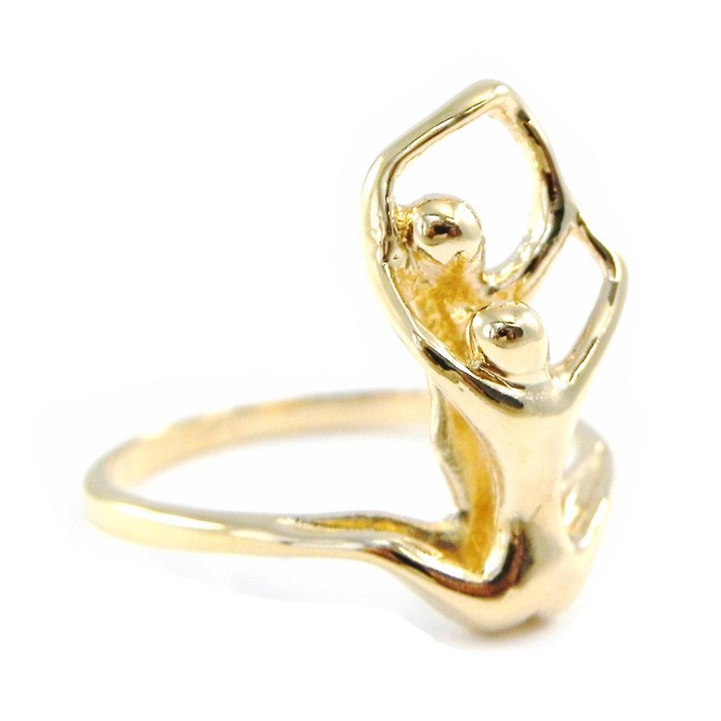 Gullbelagt 'par'-ring