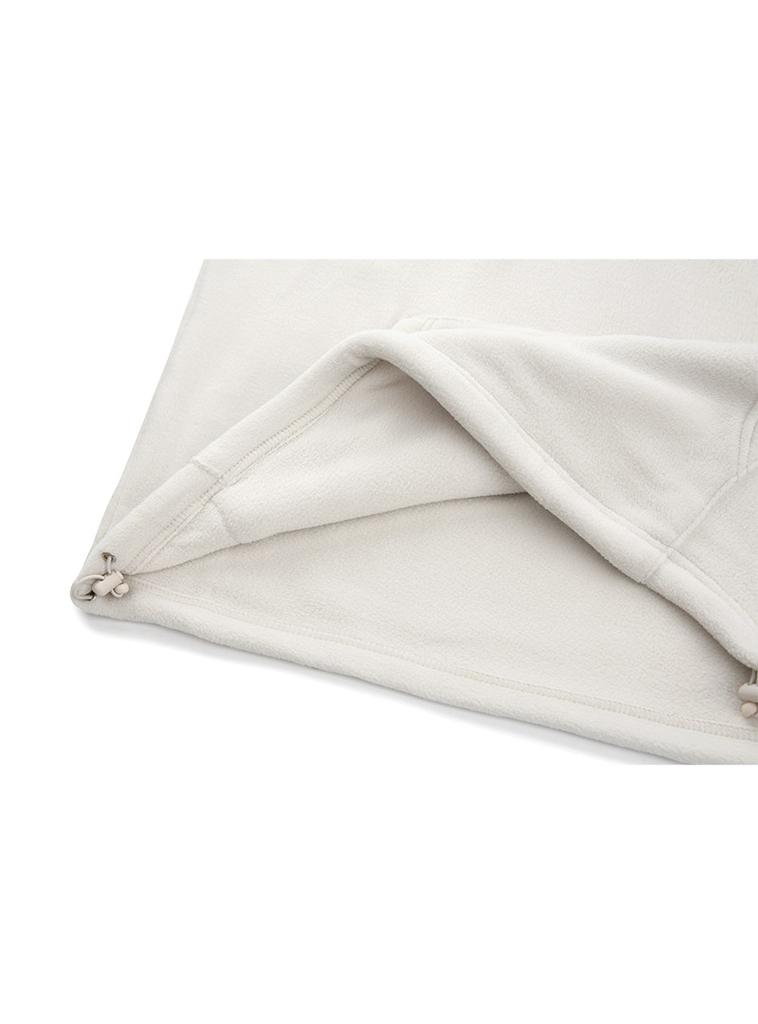 Notbad Korea Taegeuk Embroidered Half-Zip Fleece - Ivory