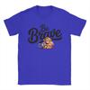 Unisex Womens Punch Monkey Be Brave T Shirts Pure Cotton Tops Casual Short Sleeve Round Neck Tee Shirt Plus Size TShirts