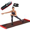 Sliding Board Exercise Training Tool 200x50cm Polypropylene Core Slider With Booties for Low-Impact Hockey Workout Therapy Indoor Fitness Toner