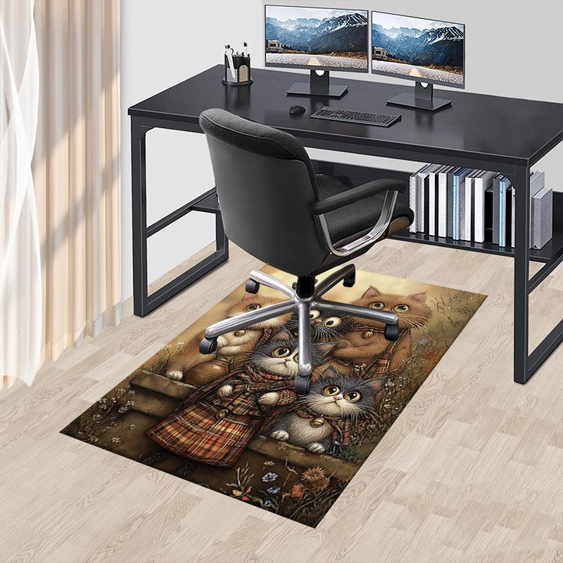 1PC Cats Plaid Extra Large Non-Slip Floor carpet, Office, family, bedroom, Studio - Large Area Rug Indoor Rugs, Vibrant Colors-A230