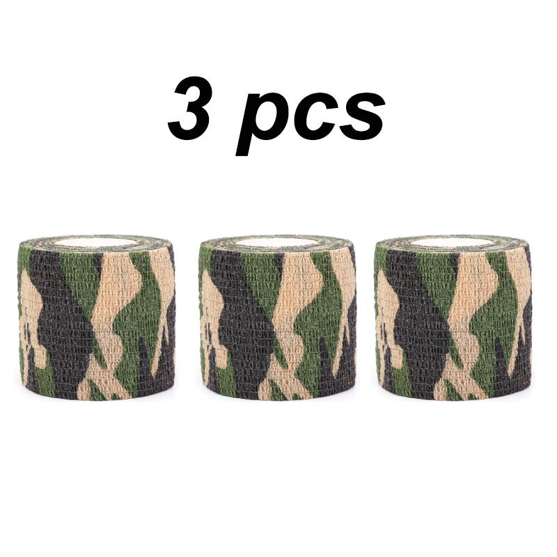 1/3/6 Pcs Self-Adhesive Elastic Bandage Camouflage Bicycle Hunting Sports Protective Gear 4.5-Meter