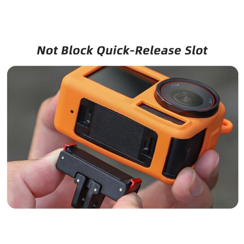 Durability Silicone Case For Action 5Pro Cameras, Easy Grip With Comfortable Lanyard Adventure Sport Camera Accessories