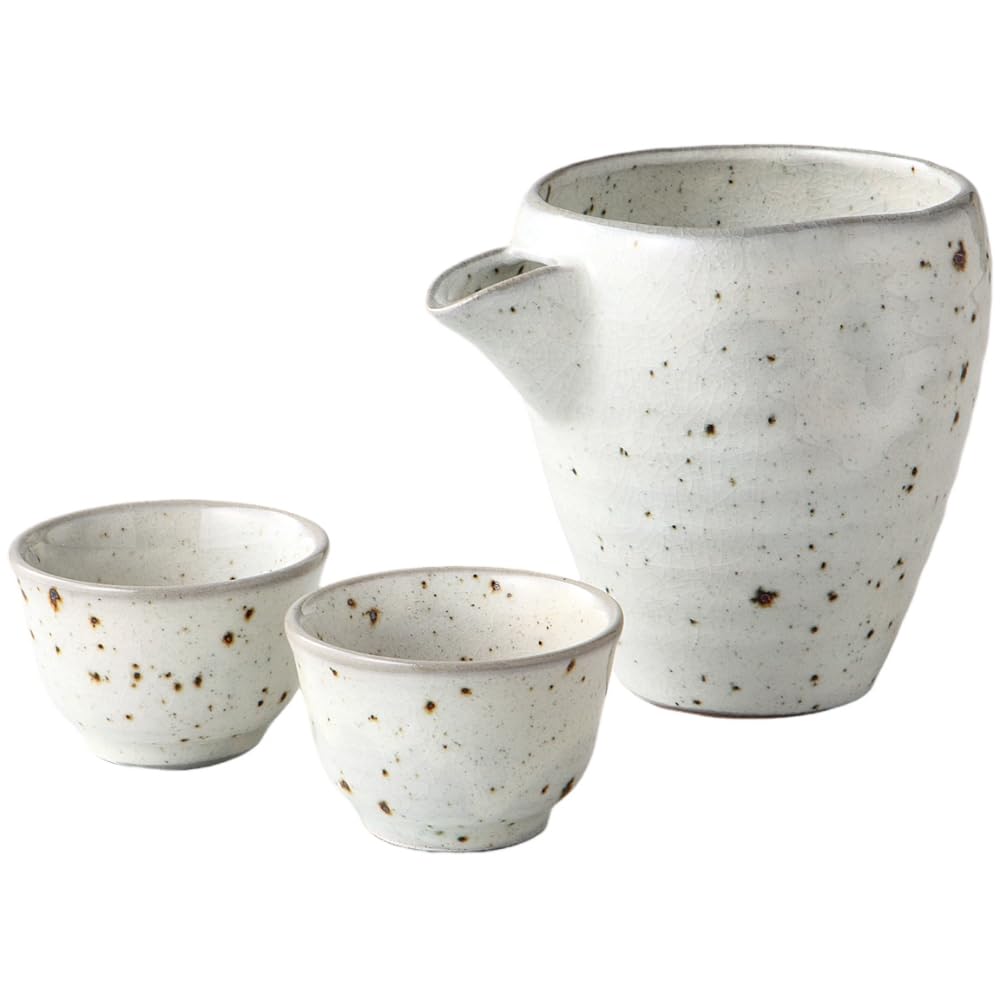 Sake X X Mino Made In Japan Ale-net Set, W15.2 D10.5 H6.9cm, Powder-glazed Celadon, Ware,