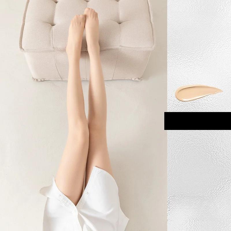 

Skin Color Tights Summer Tear Resistant Anti-Cored Hook Wire Pantyhose Black Stockings Breathable Slim Ultra Thin Leggings One Size