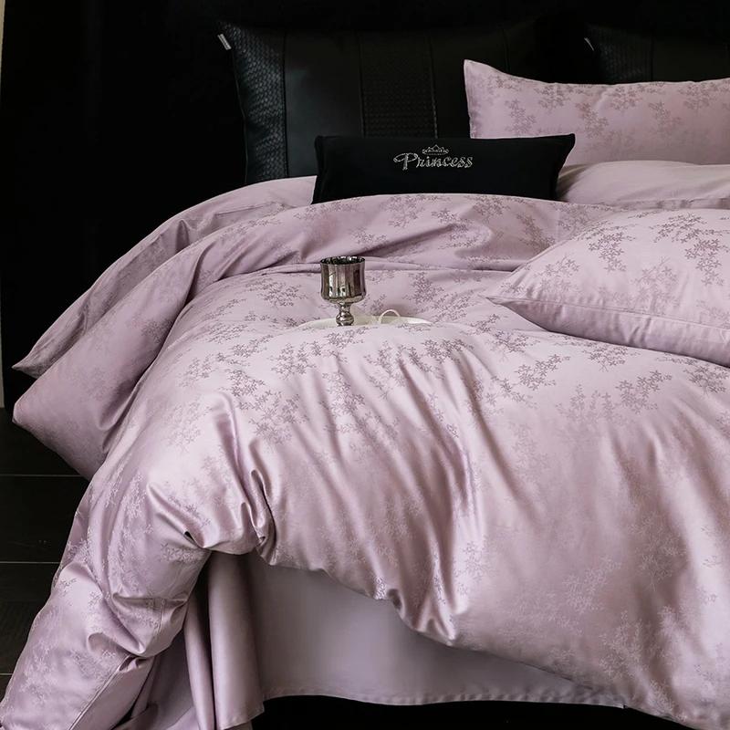 New  Luxury 100% Cotton Bedding Sets - Long-Staple, High Density, Satin Jacquard, 1.5m/1.8m Bed